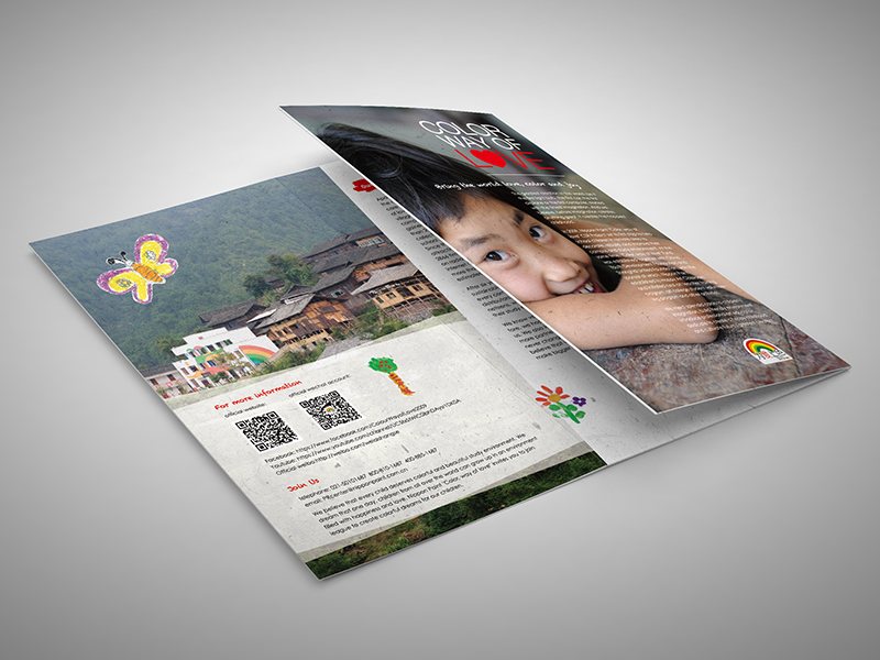 A Colour Way of Love leaflet